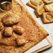 Caramelized puff pastry sheet