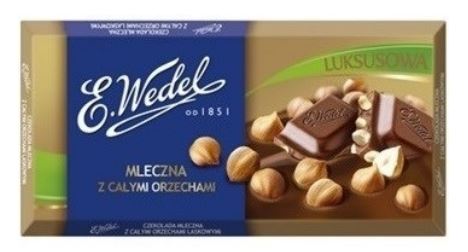Wedel chocolate bar with Whole Hazel