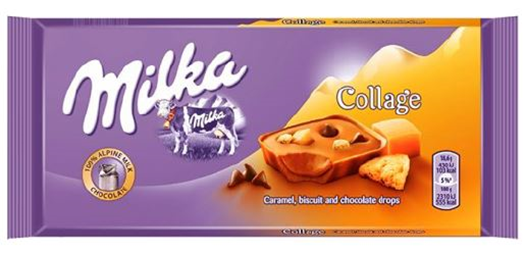 Milka chocolate Bar Collage Fudge