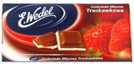 Wedel filled chocolate bar Strawberry