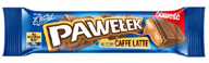 Wedel chocolate bar Pawelek Caffe Latte. (Display of 24 pcs.)