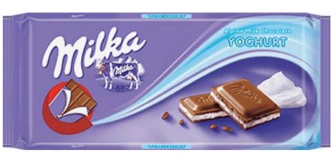 Milka chocolate Bar Yoghurt