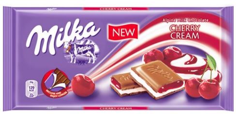 Milka chocolate Bar Cherry cream