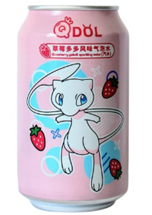 QDOL Pokémon Sparkling Water – Strawberry Flavor
